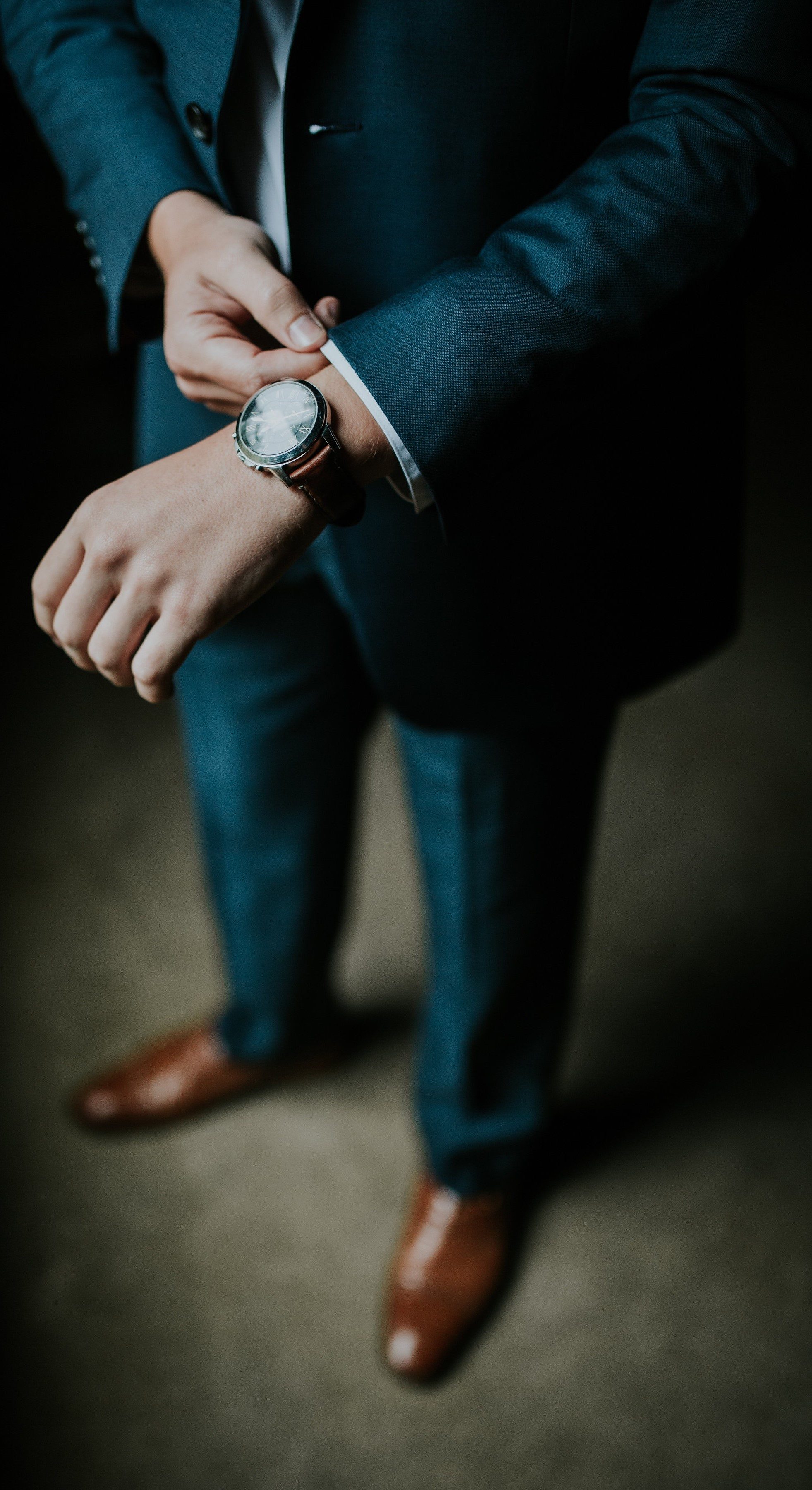 A man wearing a suit for an interview A man wearing a suit for an interview