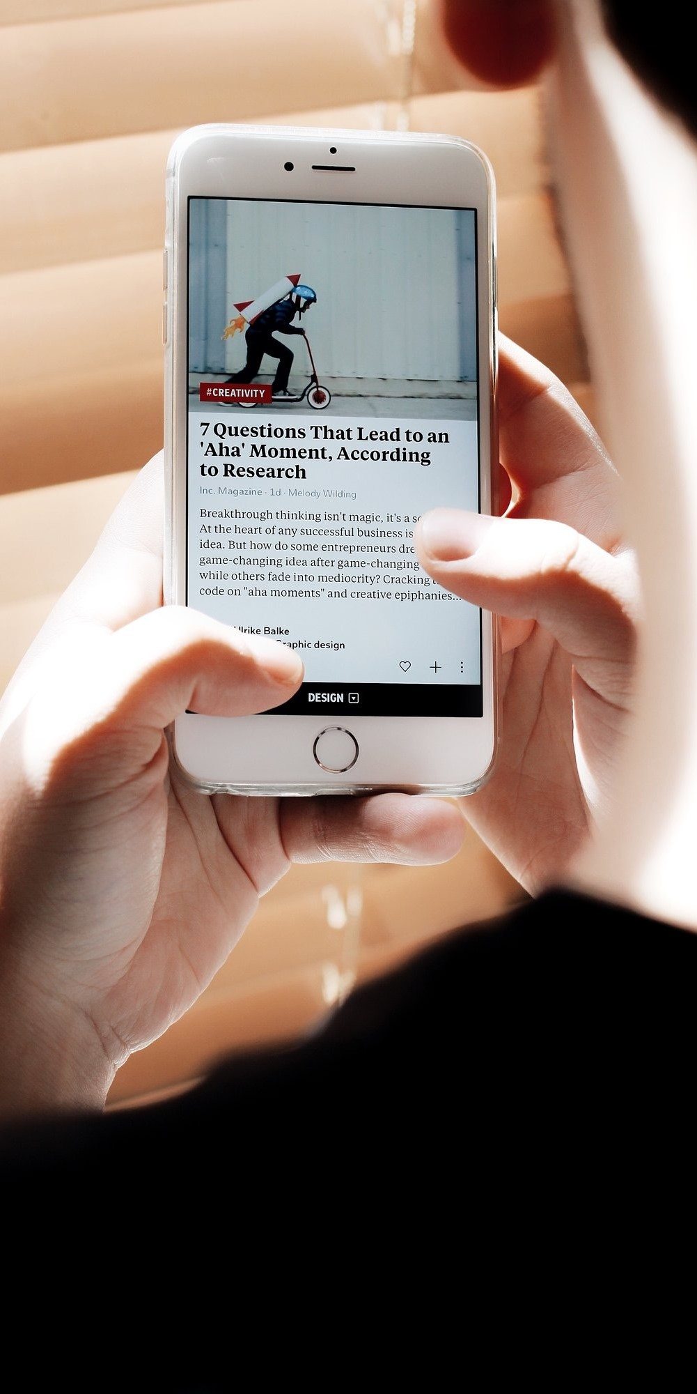 news on a phone