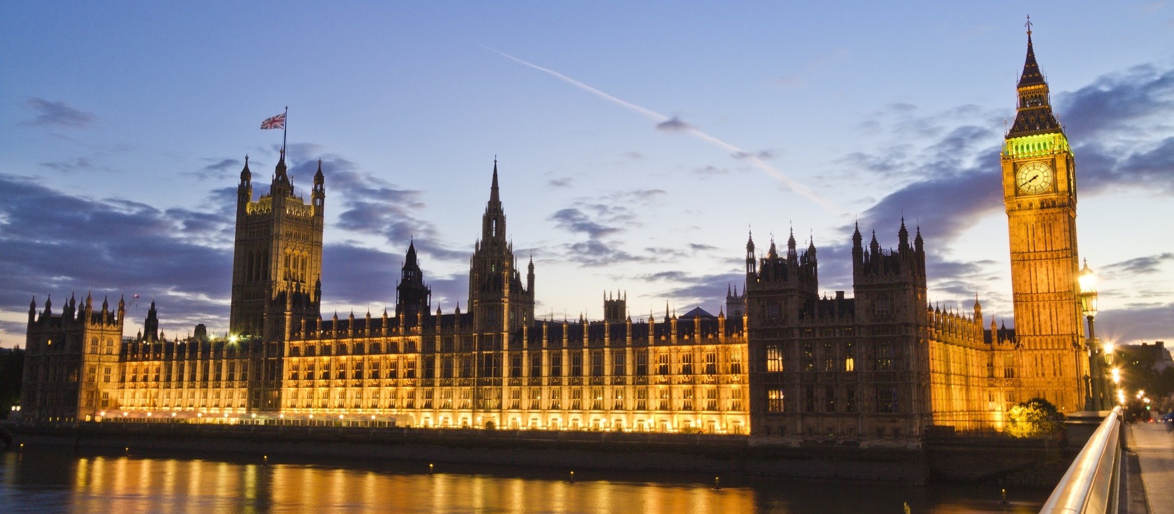 The British Parliament buildings, Palace of Westminster