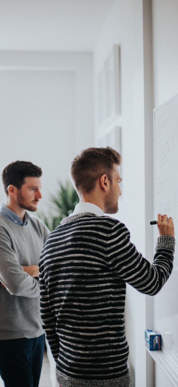 whiteboard working