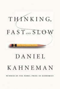 Book cover for Thinking, Fast and Slow by Daniel Kahneman
