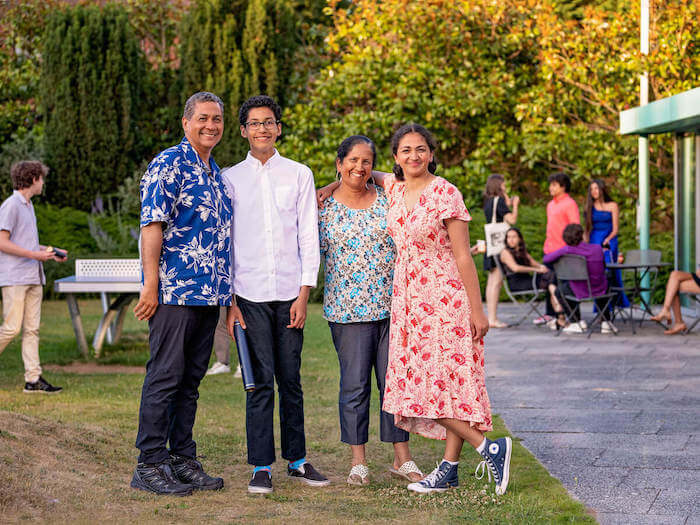 Oxford Summer School students with parents