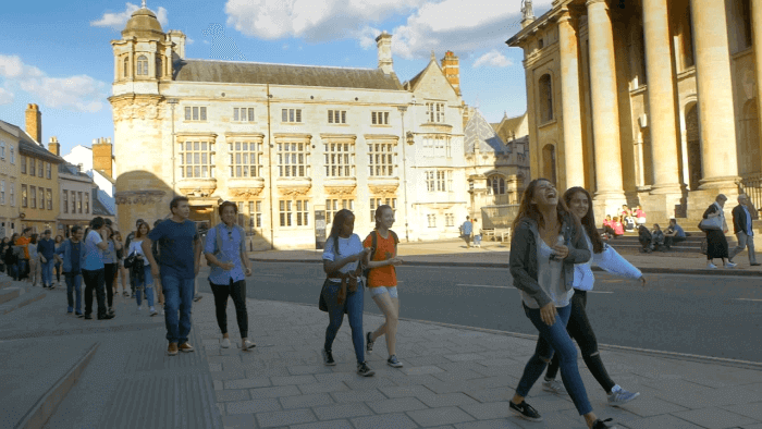 walking around Oxford