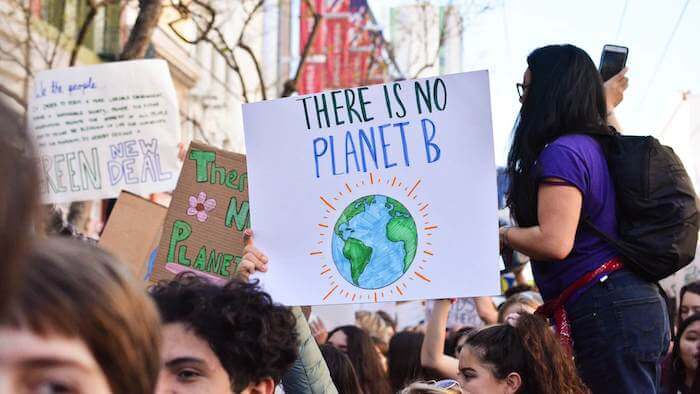 Student climate change protest