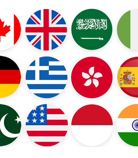Nationalities and flags of our international Oxford Summer School students