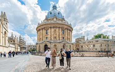 Students at the Radcliffe Camera