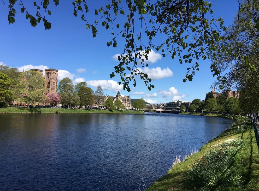Inverness in Scotland, one of the UK's best cities.