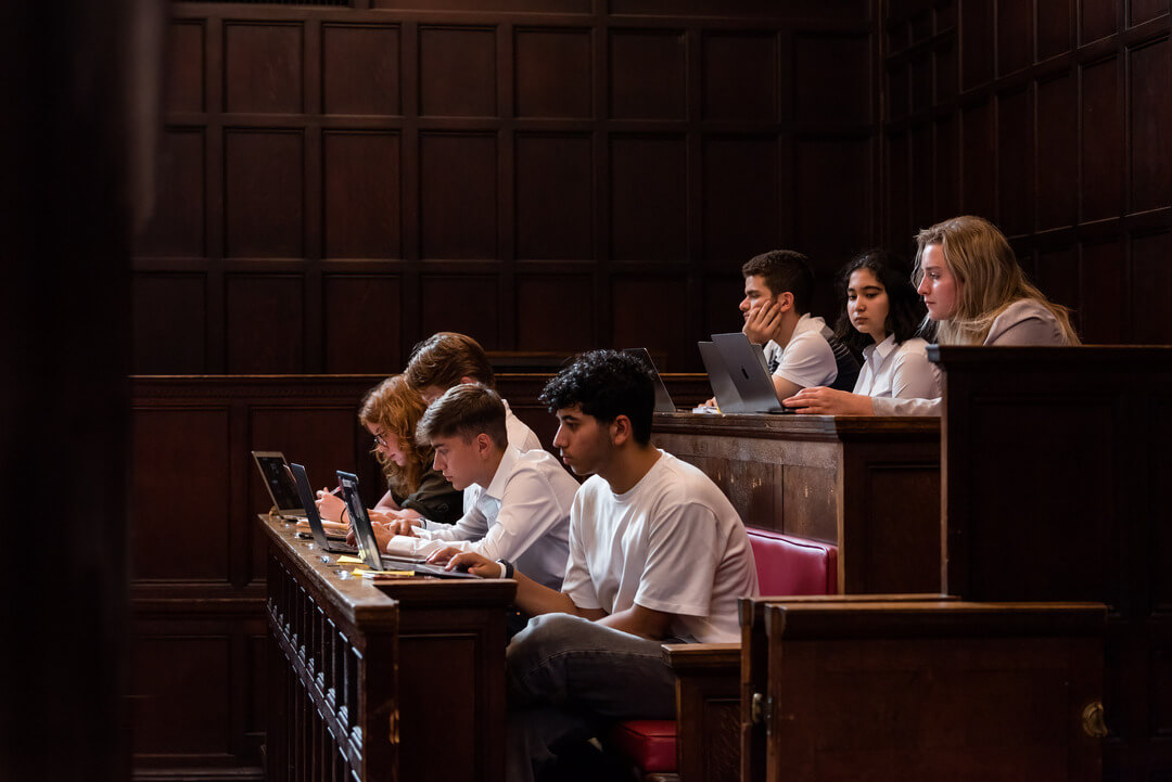 Oxford Scholastica high school students trialling legal careers as part of their career planning.