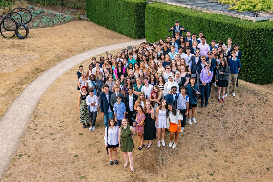 Oxford Scholastica Academy students at the end of their teen summer course.