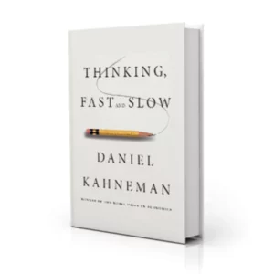 Cover of Thinking Fast and Slow, a popular Psychology book.
