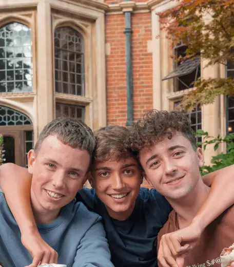 Three Oxford Scholastica students smiling 