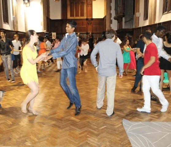 Students dancing at Ceilidh Night