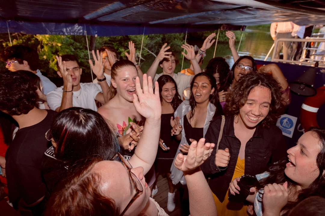 Students dancing at the Oxford Scholastica International Boat Ball