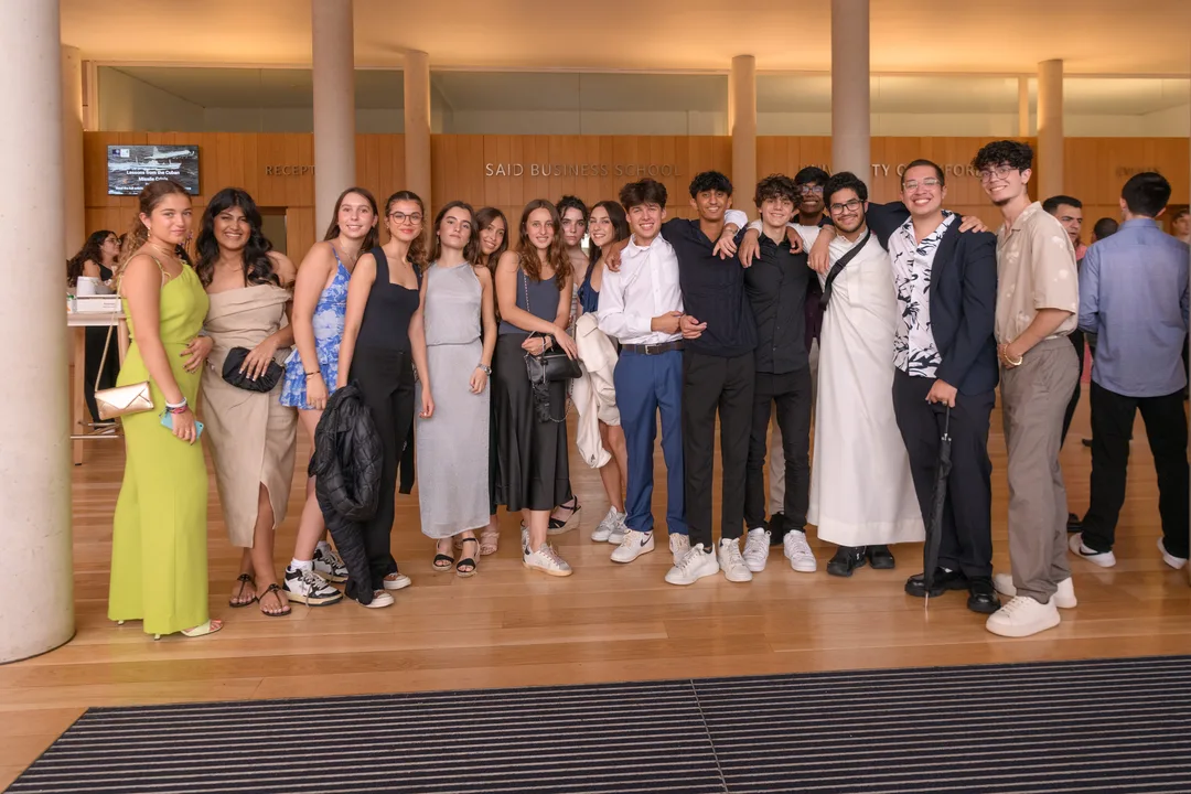 Group of Oxford Scholastica students graduating at the end of the summer school