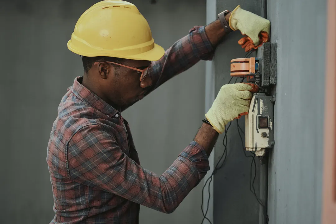 Civil Engineer working on a structural project