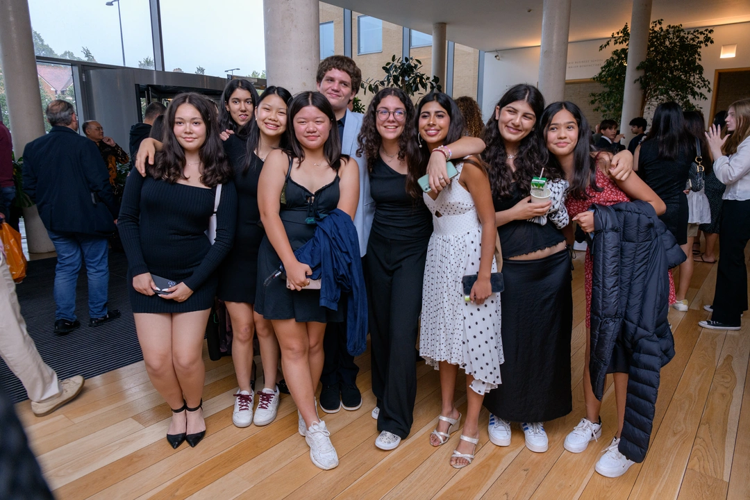 Group of Oxford Scholastica students smiling at the camera